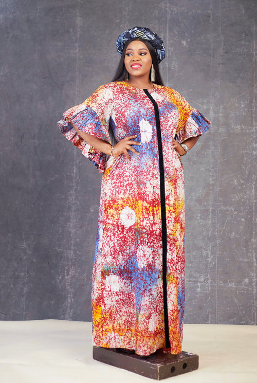 Bimbola  Adire  Long Dress