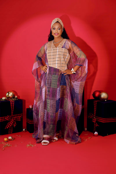 Alina Aso oke and Organza Boubou