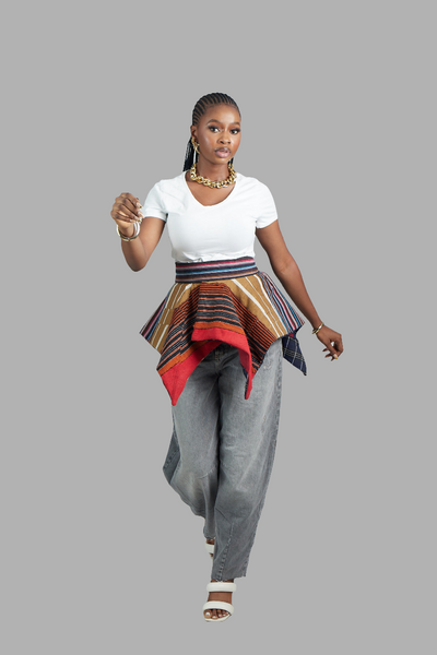 Aso Oke Peplum Belt