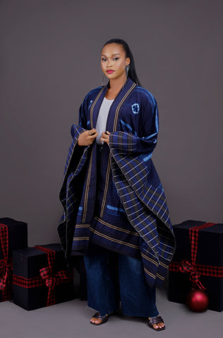 Dinatu Adire cape jacket