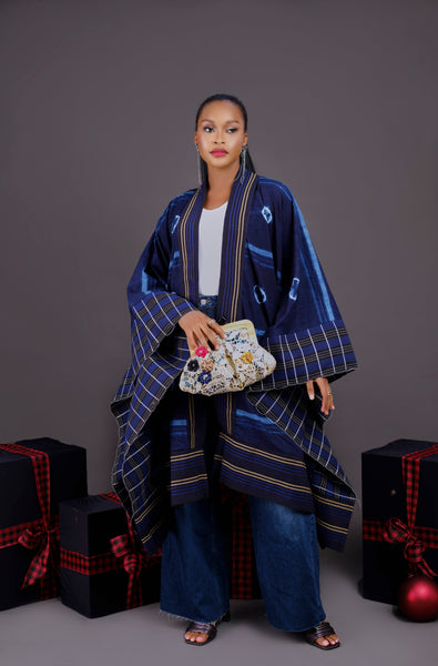 Dinatu Adire cape jacket